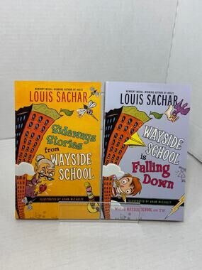 Lot of 2 Louis Scahar Wayside books Sideways Stories from Wayside School